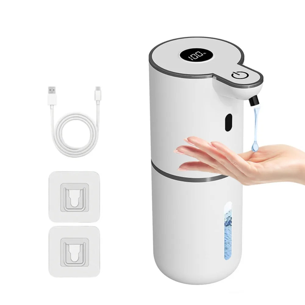 Digital Display Automatic Soap Dispenser 380ML Touchless Foaming Soap Dispenser Rechargeable Wall Mounted Hand Sanitizer Machine