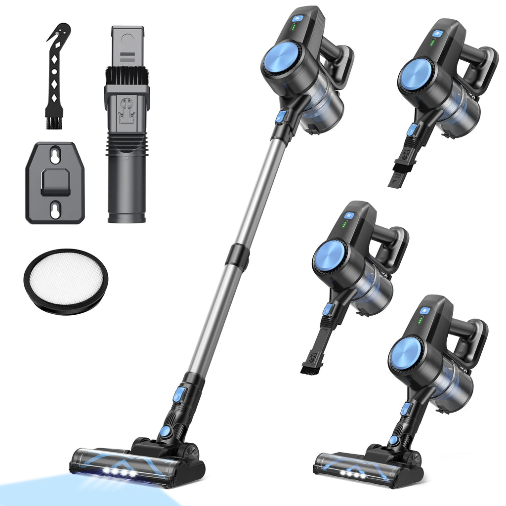 INSE N3T Cordless Vacuum Cleaner 40Kpa 6 in 1 Lightweight Stick Vacuum Up to 40mins Runtime for Home Carpet Pets Hair Hard Floor