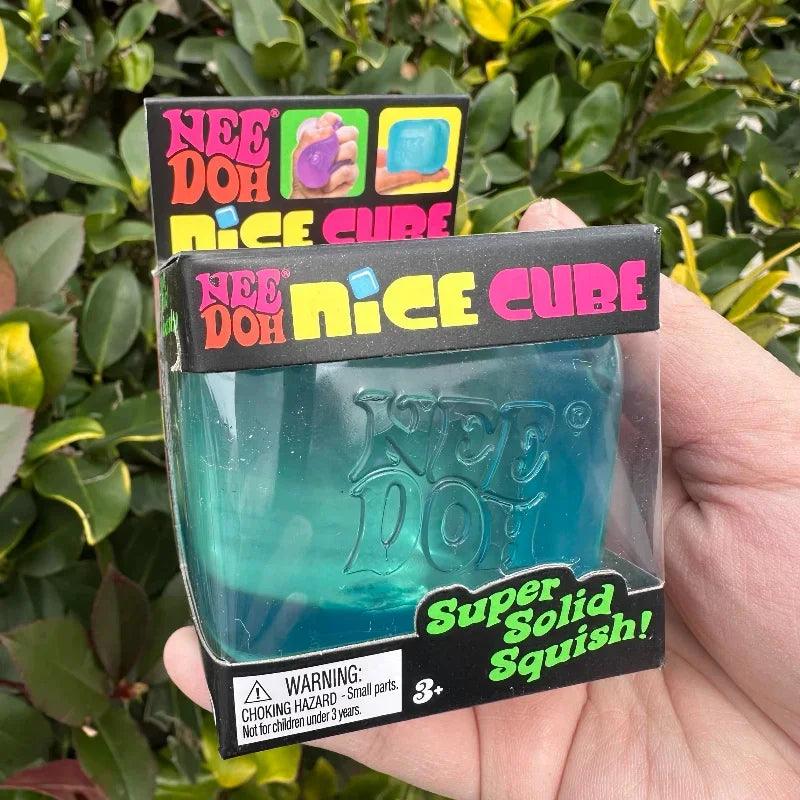 @#Needoh Nice Cube Sensory Stress Reliever Fidget Tool for Anxiety & Focus Desk Sensory Cube for Adults & Kids