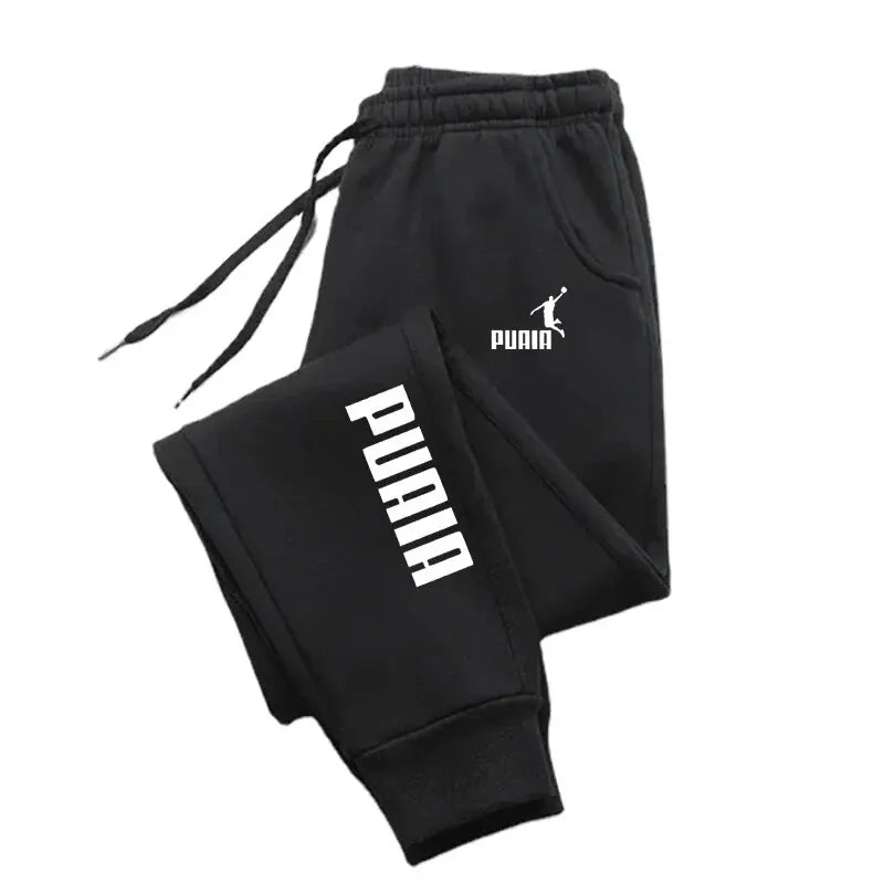 Printed Men's Sweatpants Spring Autumn Jogging Trousers Fitness Loose Fit Clothing Solid Color Outfit Streetwear Pants