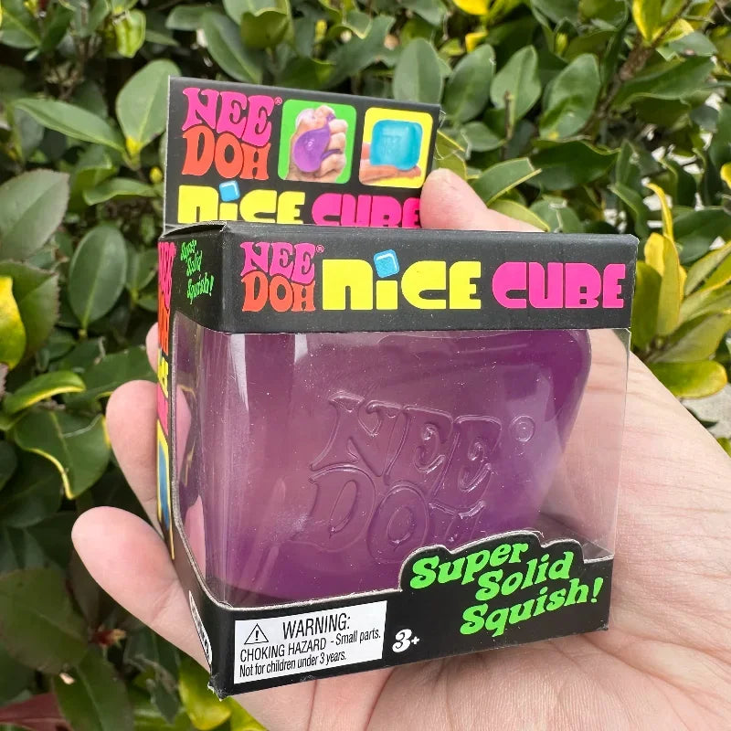 @#Needoh Nice Cube Sensory Stress Reliever Fidget Tool for Anxiety & Focus Desk Sensory Cube for Adults & Kids