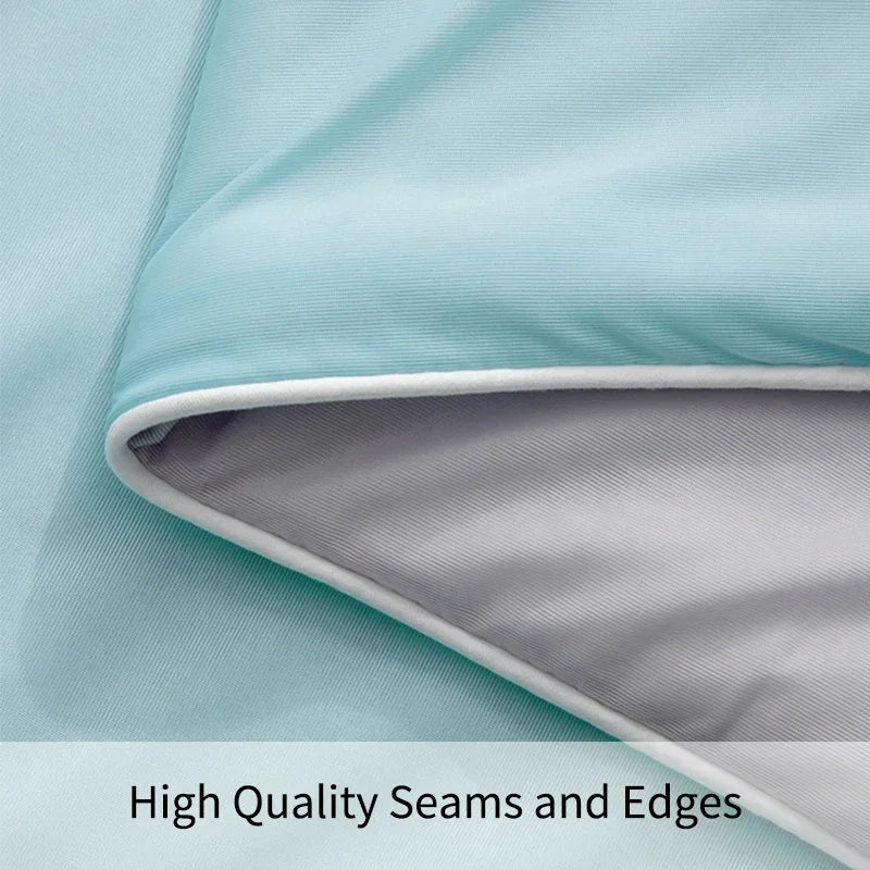 Air Condition Comforter for Summer Pure Color Ice Silk Cooling Blanket Lightweight and Smooth Twin/King Size Cold Quilt