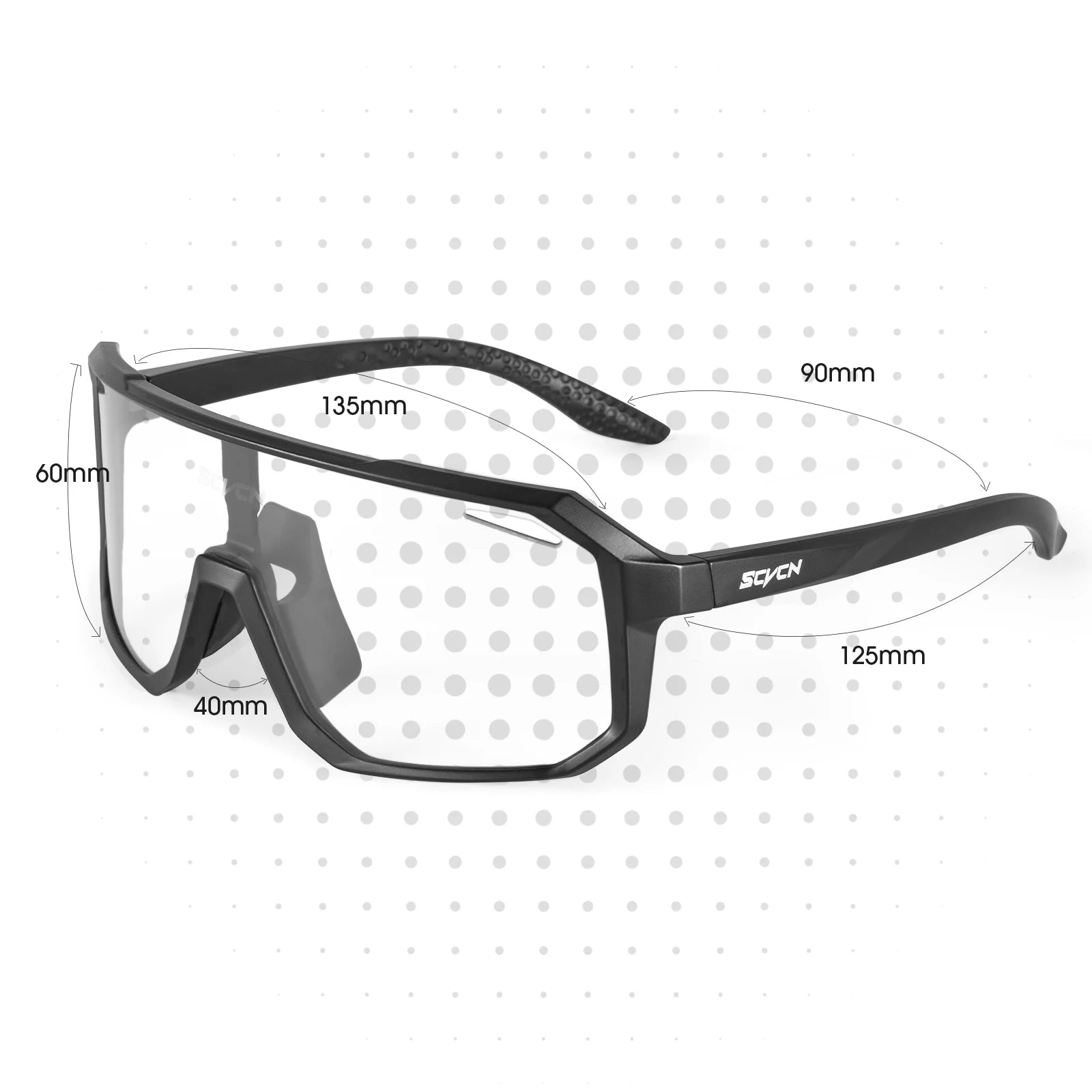 SCVCN Photochromic Cycling Sunglasses for Men Women Outdoor Bike Sports Glasses Road MTB Bicycle Eyewear UV400 Goggles with Case